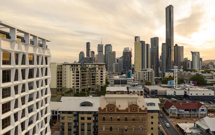 a view of brisbane city
