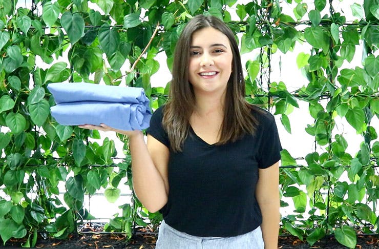 Watch Our Video To Learn How to (Finally) Fold A Fitted Sheet