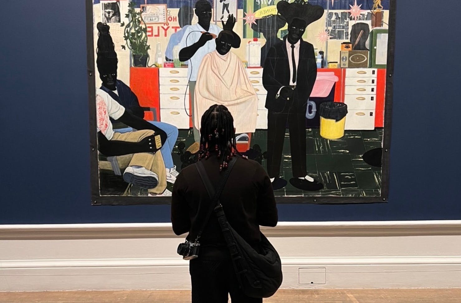 daniel temesgen in an art gallery 