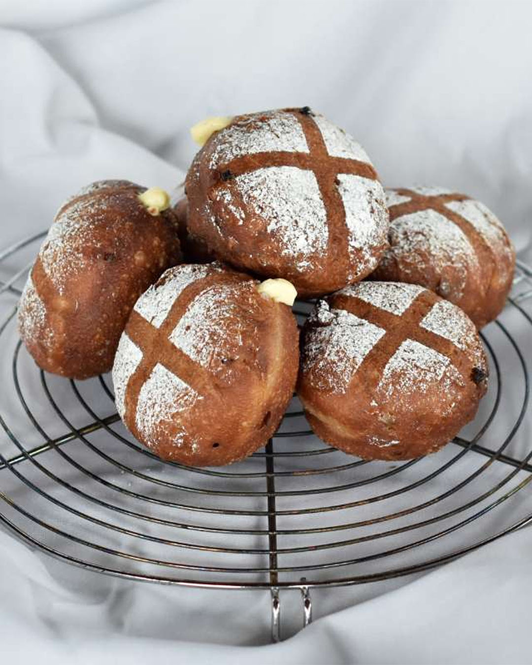 The Pantry's Hot Cross Bun Donut—one of the best Easter treats in Auckland. 