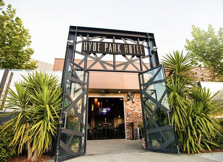 outdoor gates of hyde park hotel