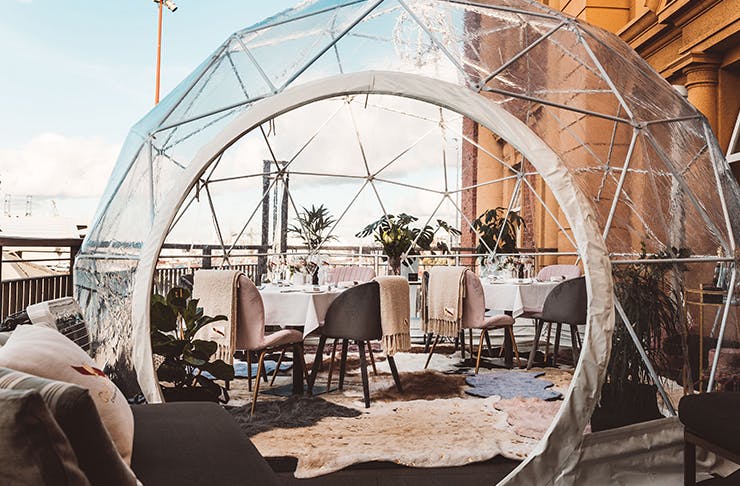 Harbourside Ocean Bar and Grill igloos 