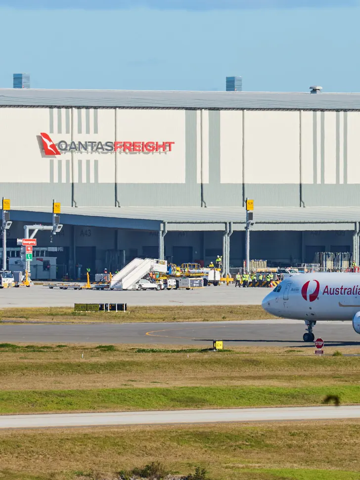 Runway with first Qantas flights at Western Sydney International Airport.