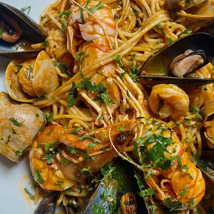 Spaghetti Vongole from Caffe Roma in Sydney