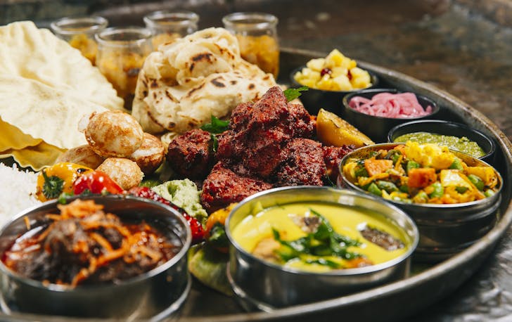 Indian food at Sauma restaurant in Perth