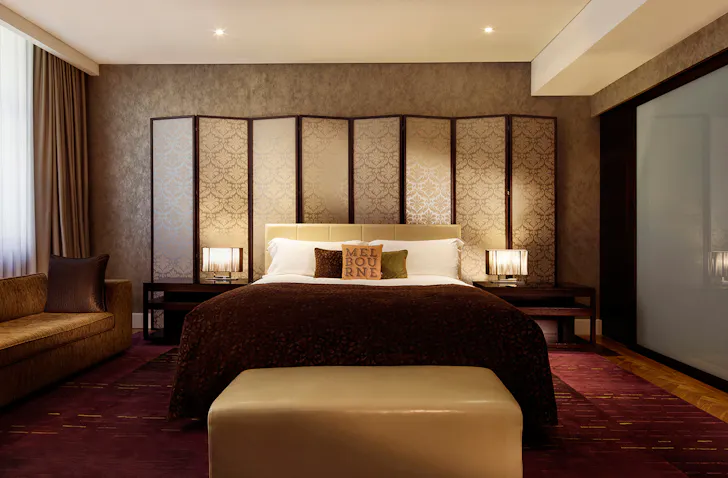 A room at Intercontinental Melbourne The Rialto one of the best luxury hotels Melbourne