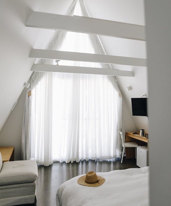 Interior of studio chalet
