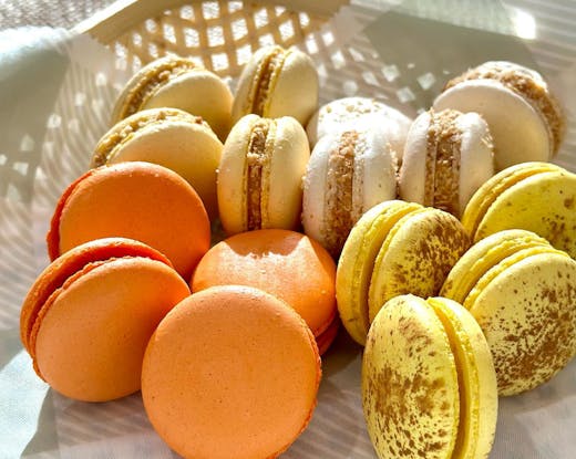 A selection of macarons