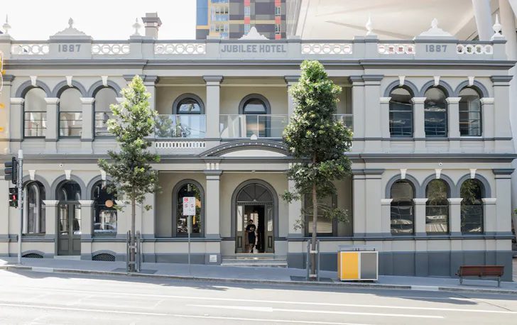 the front facade of the jubilee