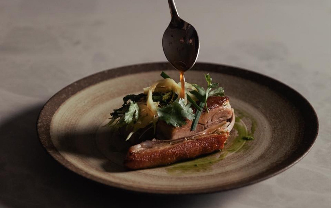 a pork dish