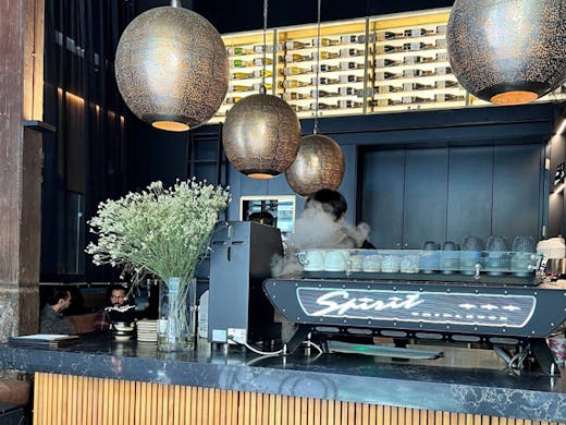The espresso machine at Kahii Kissaten Sydney. 