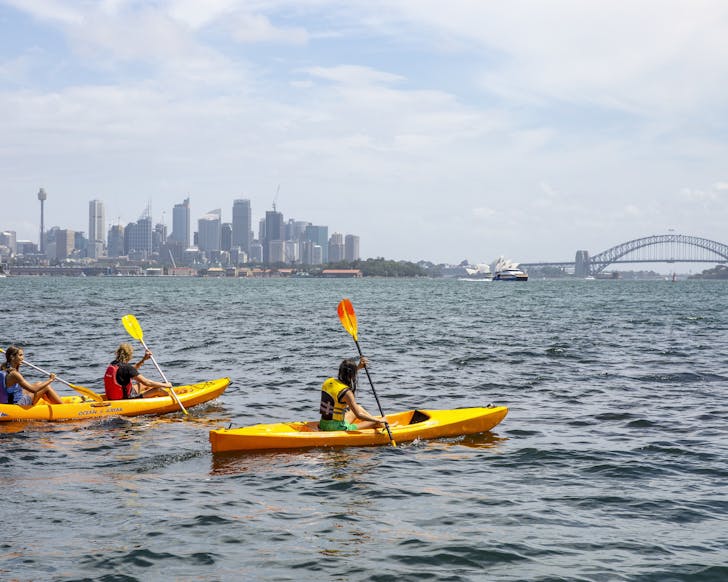 kayaking sydney harbour rose bay
