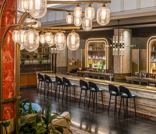 The foyer bar at Kimpton Margot Sydney