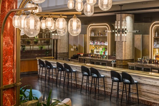 The foyer bar at Kimpton Margot Sydney