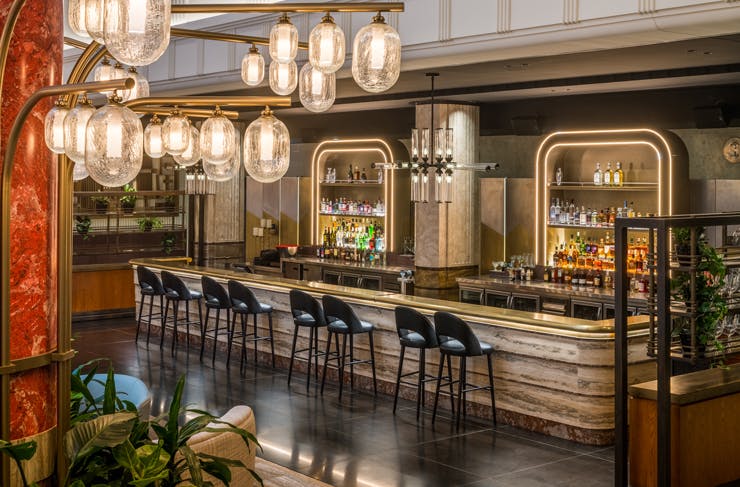 The foyer bar at Kimpton Margot Sydney
