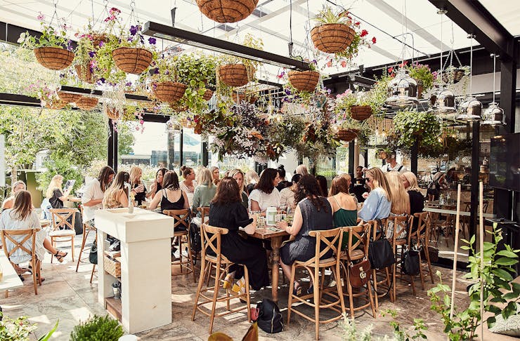 Diners eat at Kind, one of Auckland's most sustainable eateries.