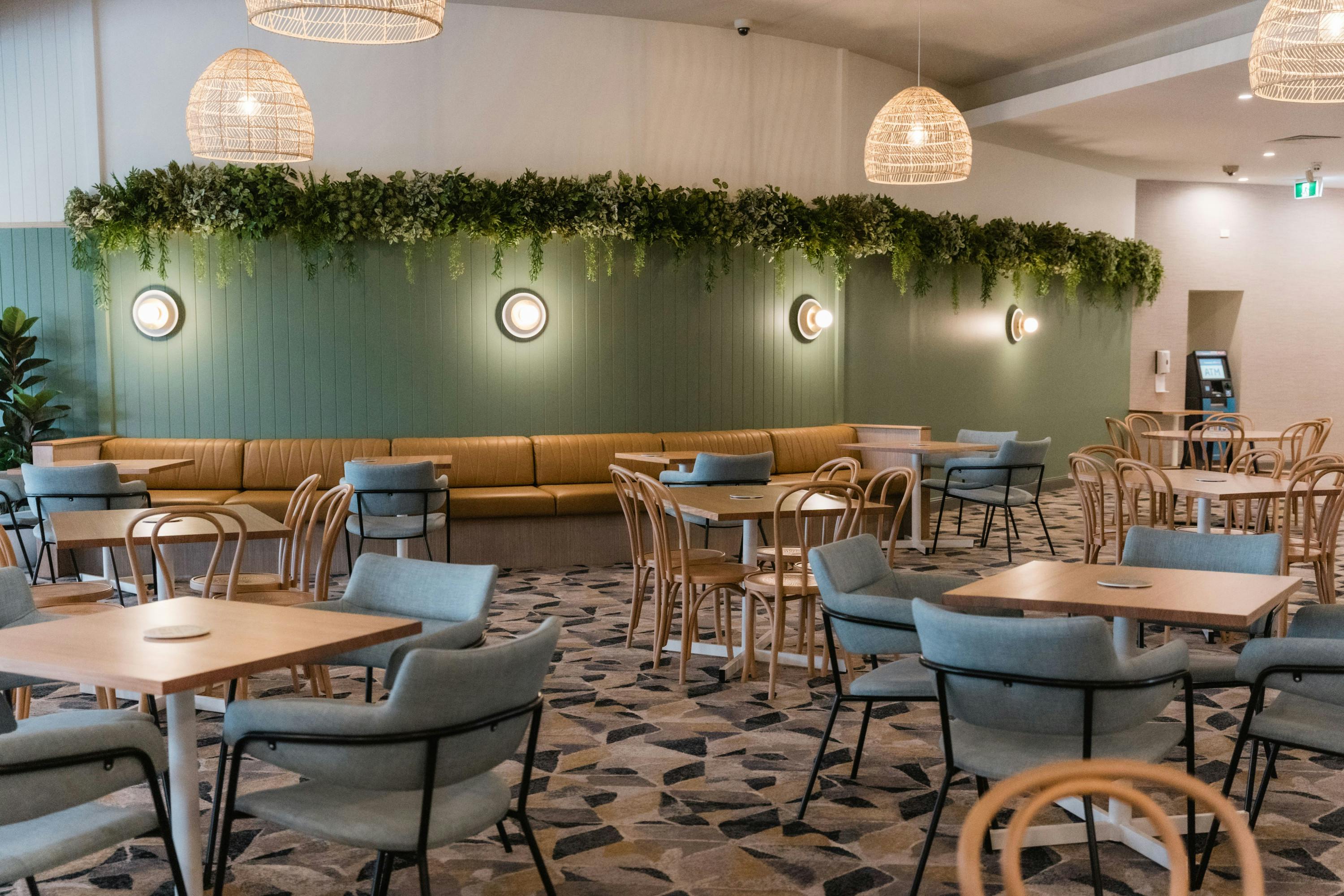 the revamped interior of kings beach tavern