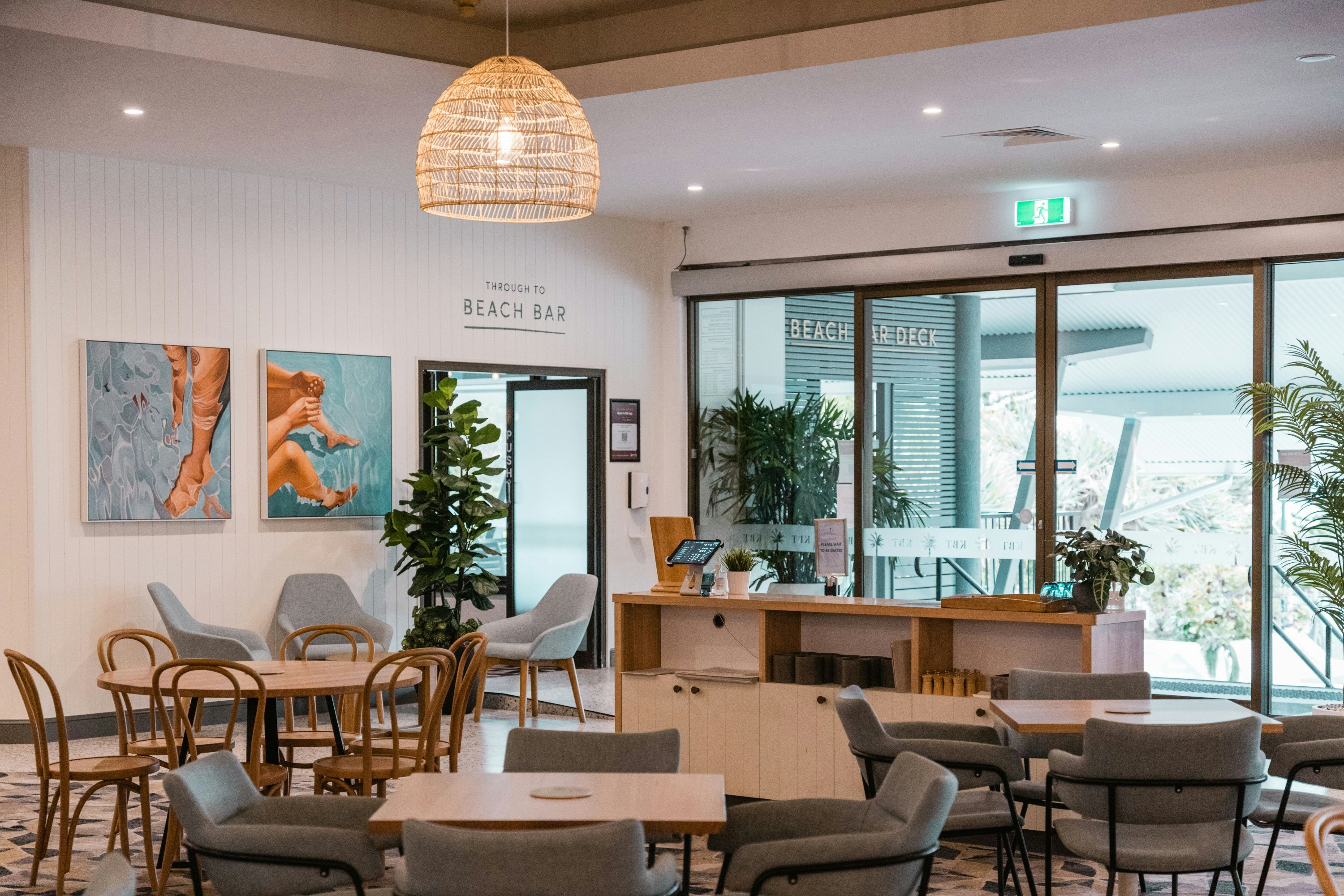 the interior of kings beach tavern