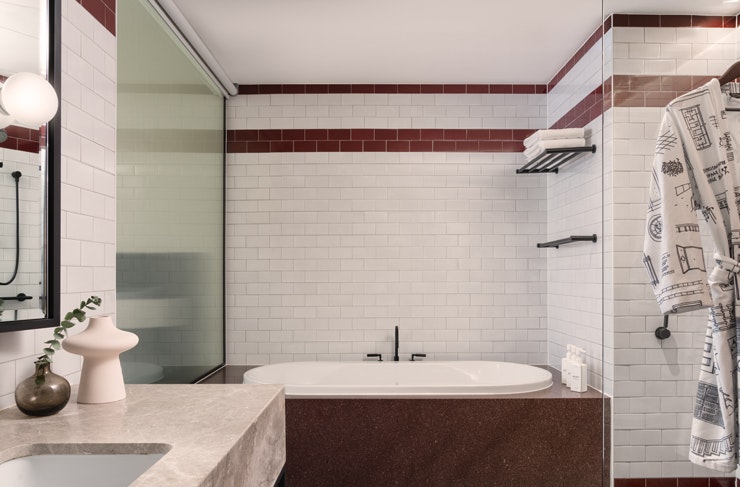 A bath tub at Kimpton Margot Sydney