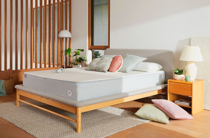 The Koala mattress on display in a bedroom