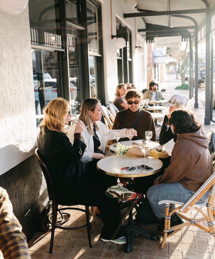 La Lune street front terrace