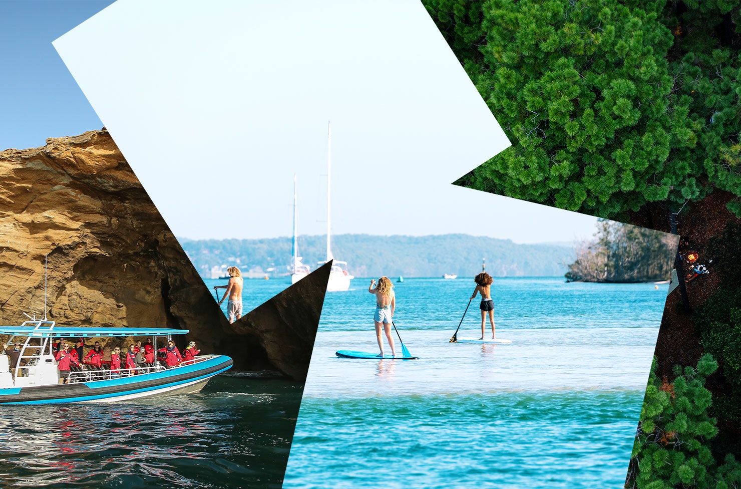 A collage of images of Lake Macquarie