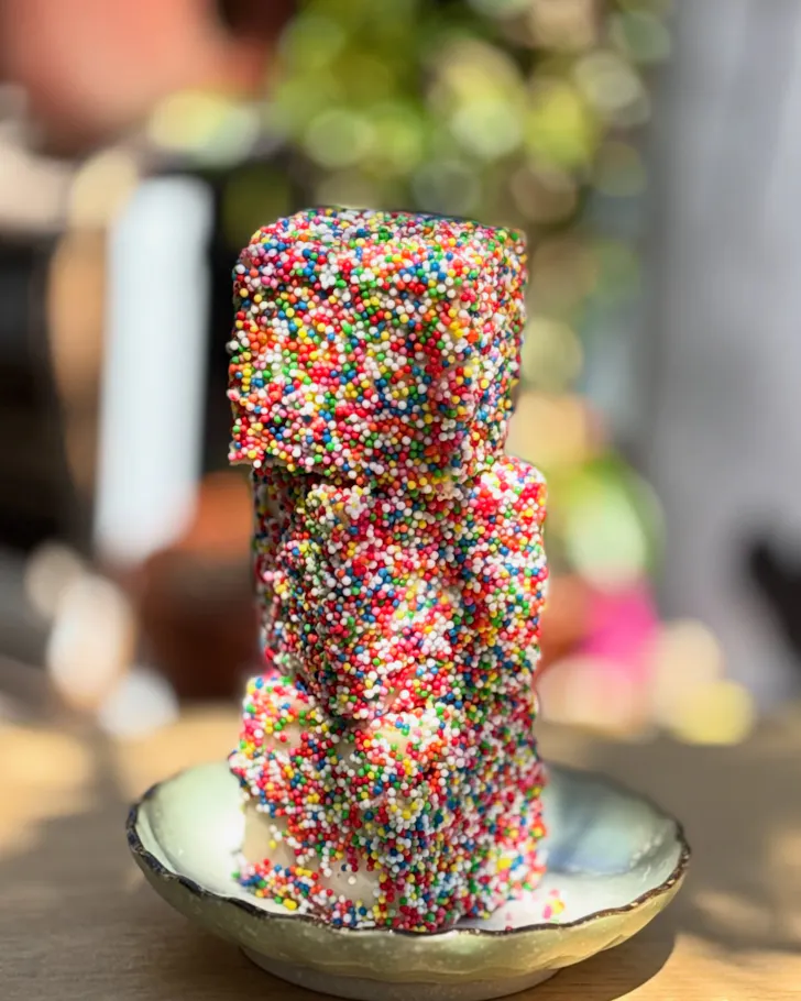Fairy bread lamington Tokyo Lamington