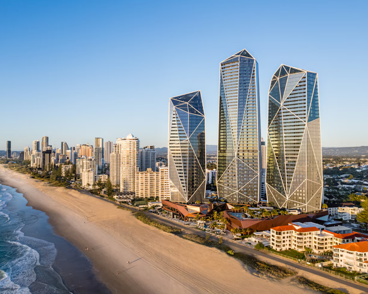 skyline view of the langham one of the gold coast best hotels