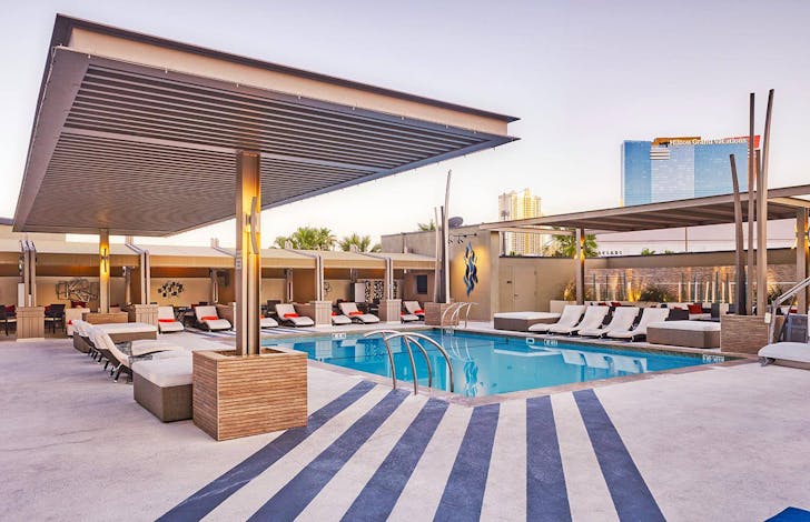 a pool area at Las Vegas hotel The Westin