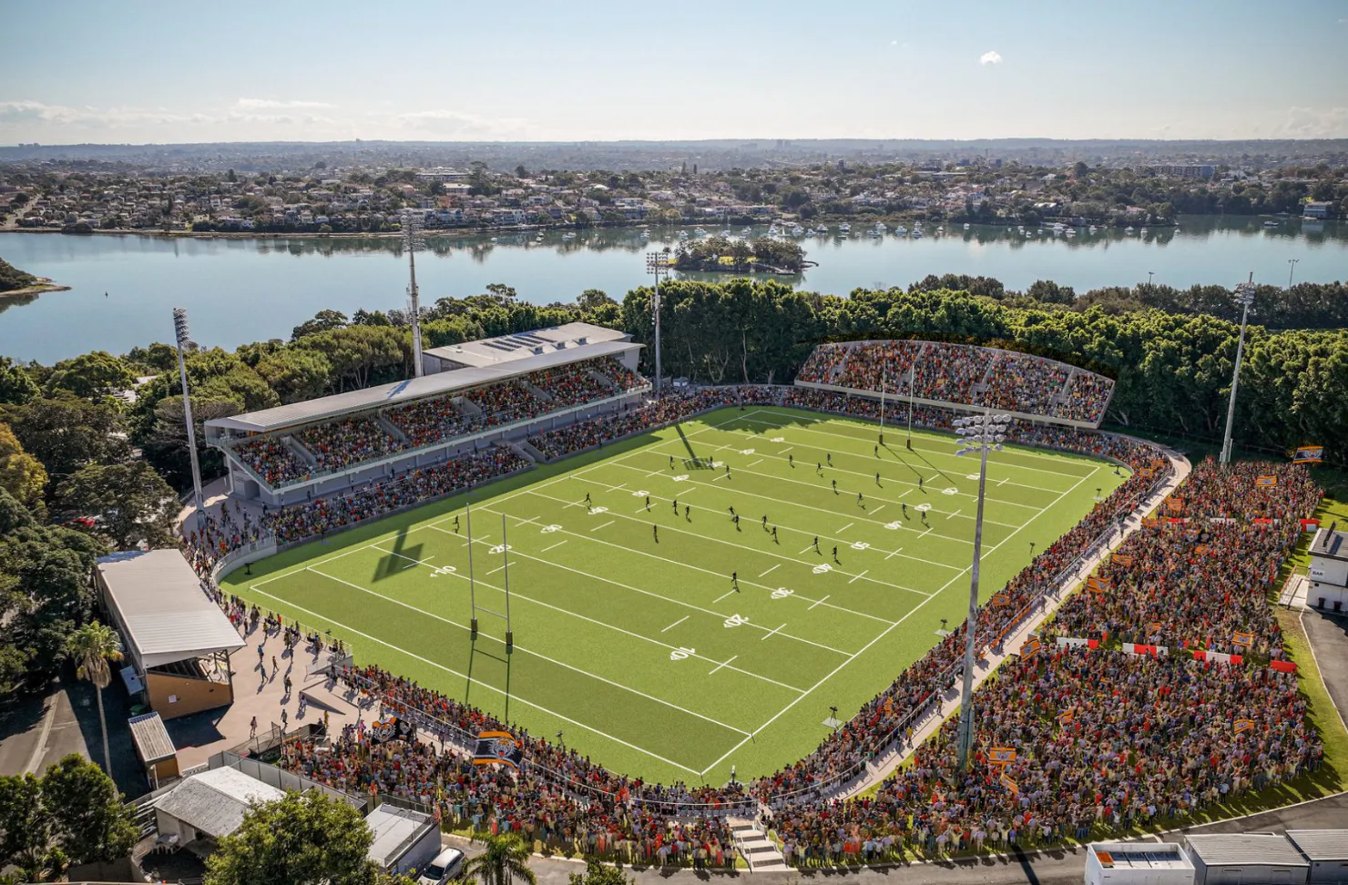 Artist's impression of the new Leichardt Oval.
