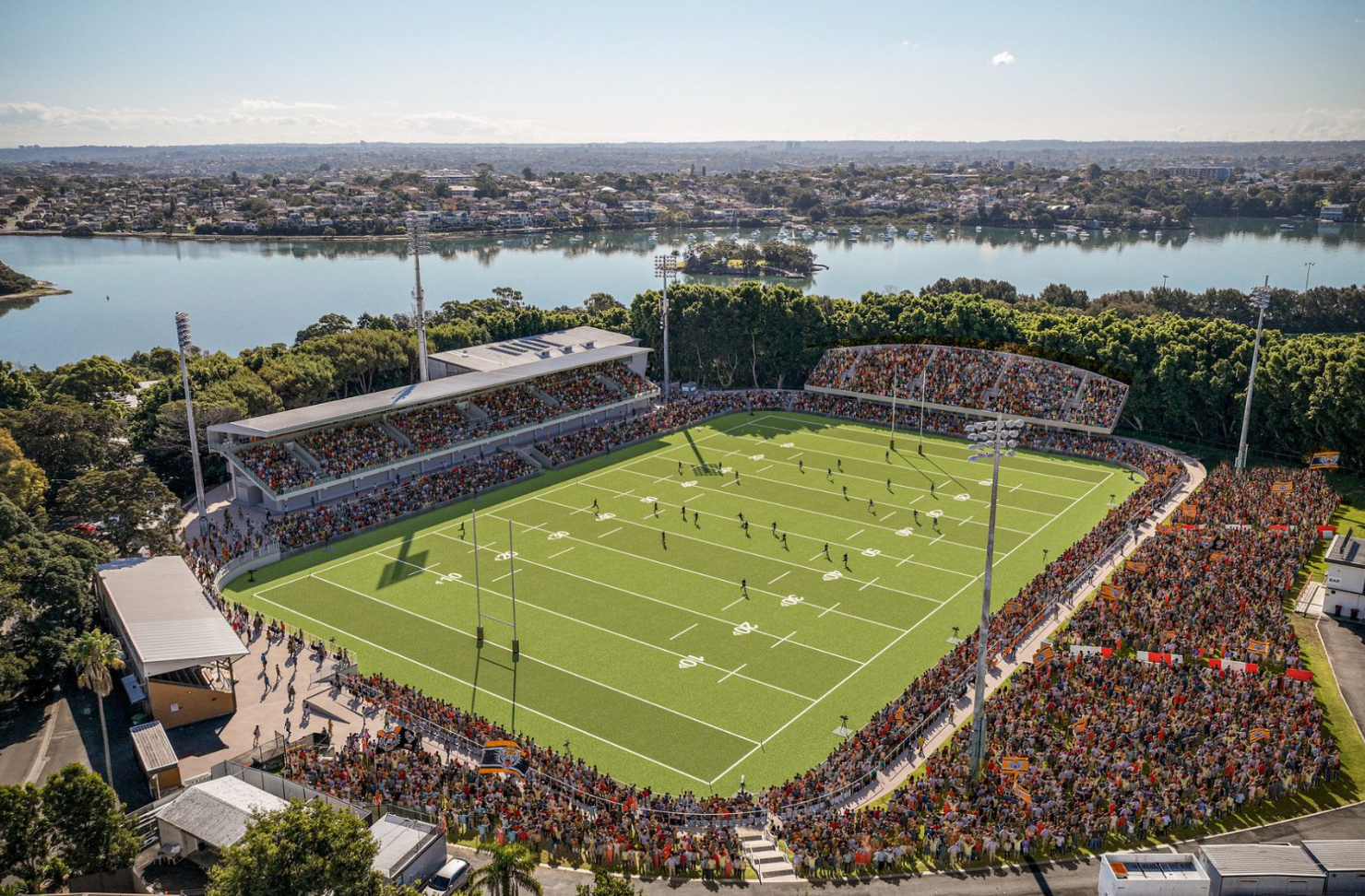 Artist's impression of the new Leichardt Oval.