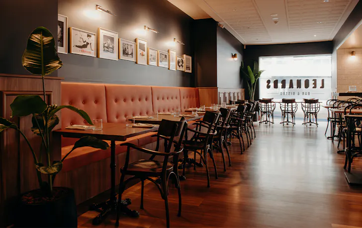 interior of leaonards restaurant