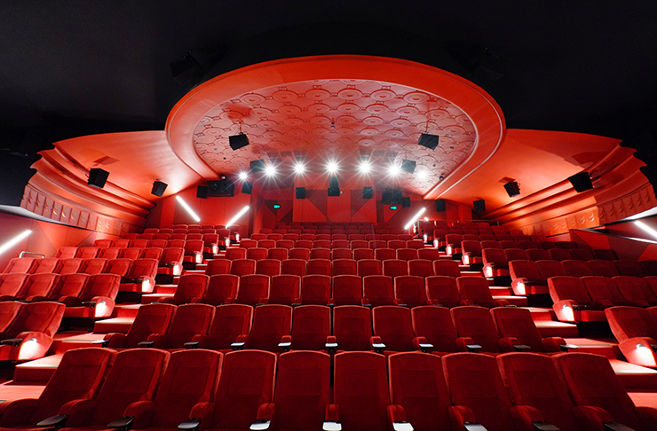 A lipstick red cinema.