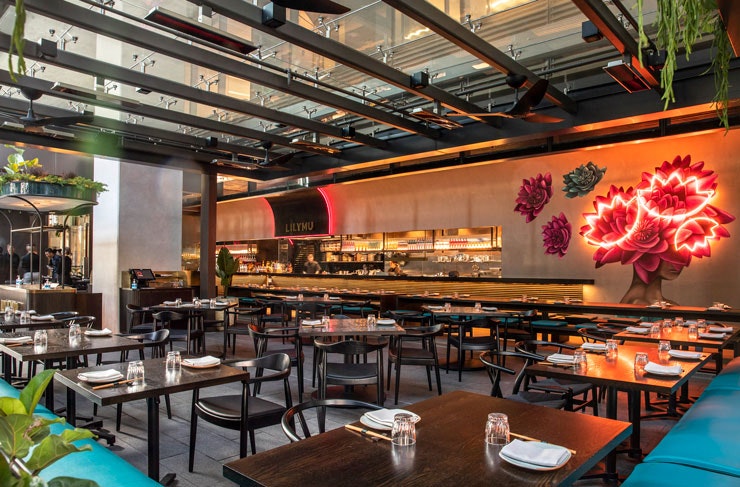 The interior at LilyMu Parramatta Square