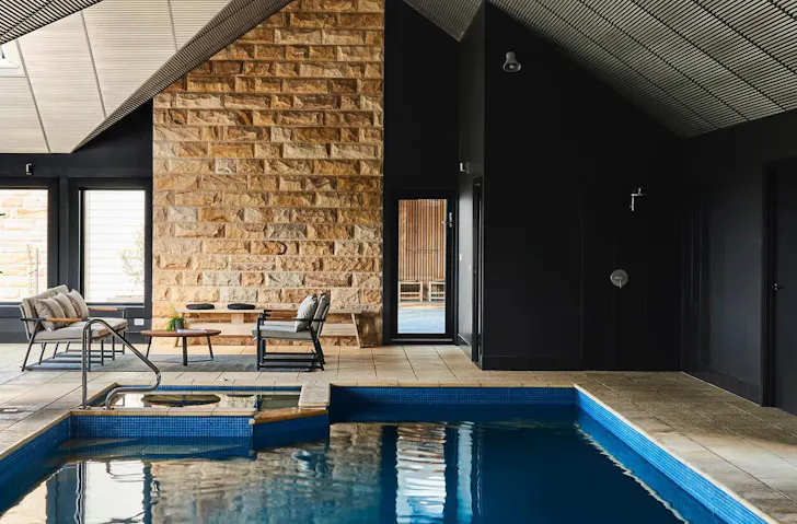 A mineral pool at Lon Retreat & Spa