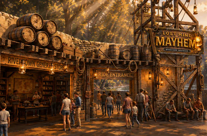 Lost Mine Mayhem ride Dreamworld