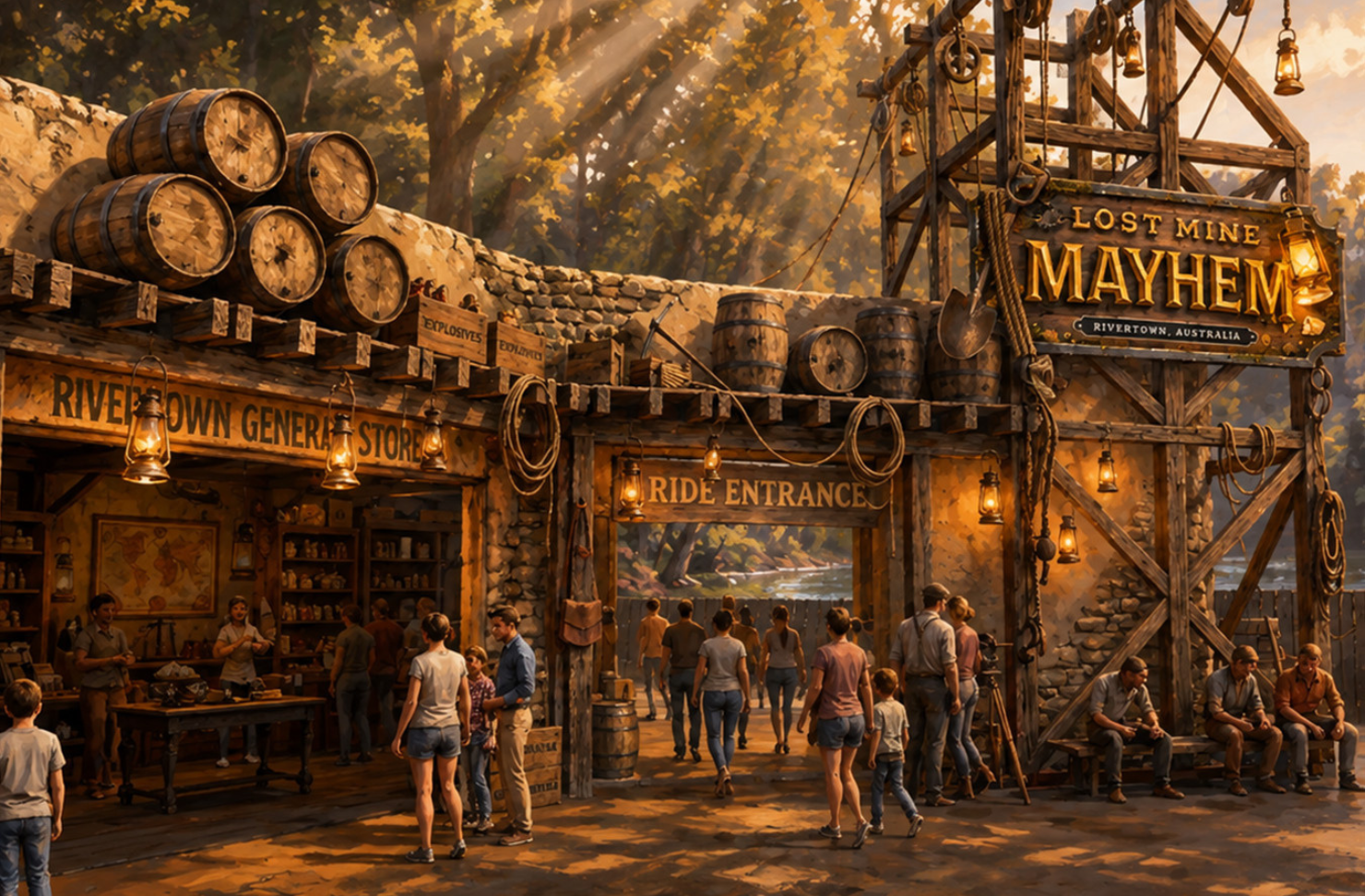 Lost Mine Mayhem ride Dreamworld