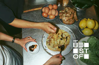 hands preparing food in the kitchen