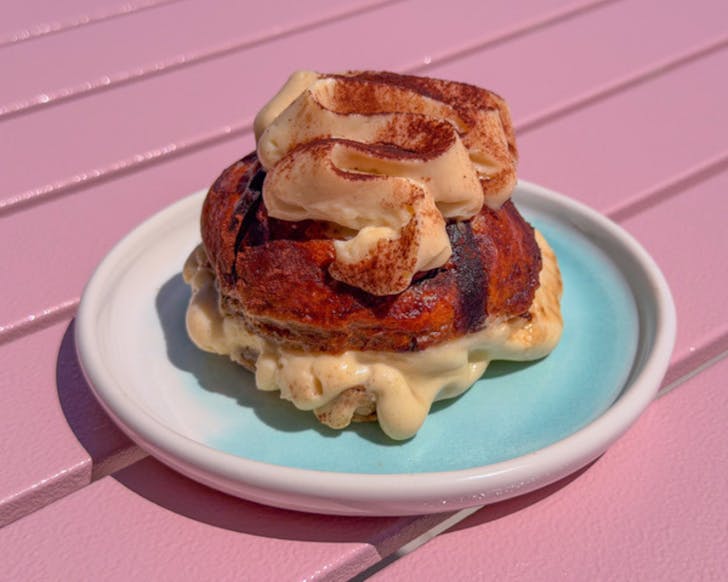 Madam and Yves tiramisu hot cross bun