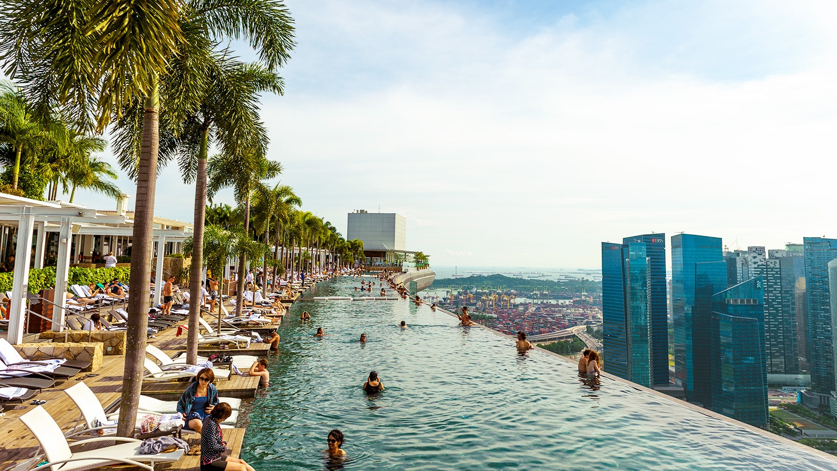 Marina Bay Sands rooftop pool