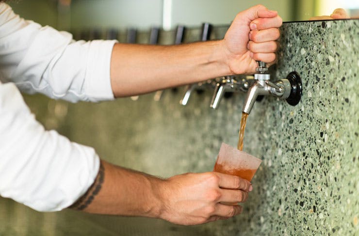 Cocktail taps at Sammy Junior. 