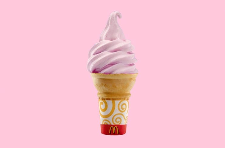 mcdonalds millenial pink soft serve
