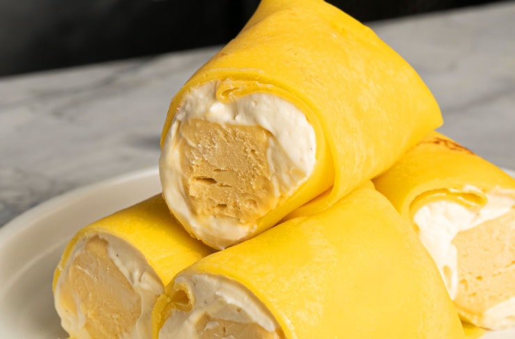 Messina's mango pancakes 