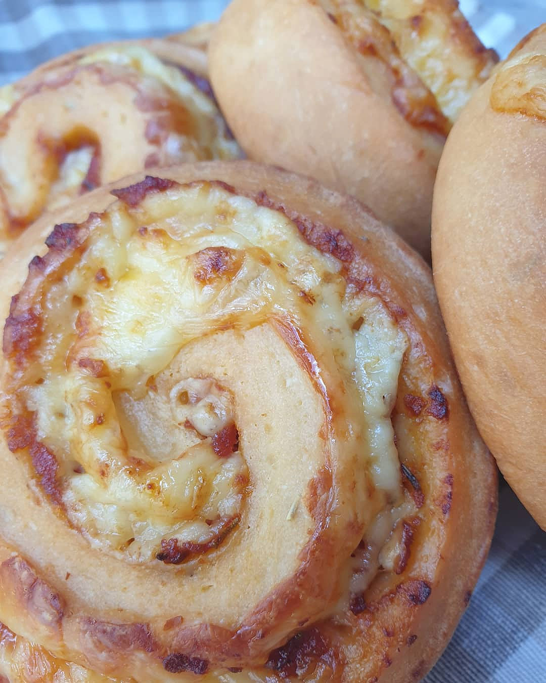 A savoury option at Messy Kitchen Bakes, one of the best cinnamon buns in Auckland.