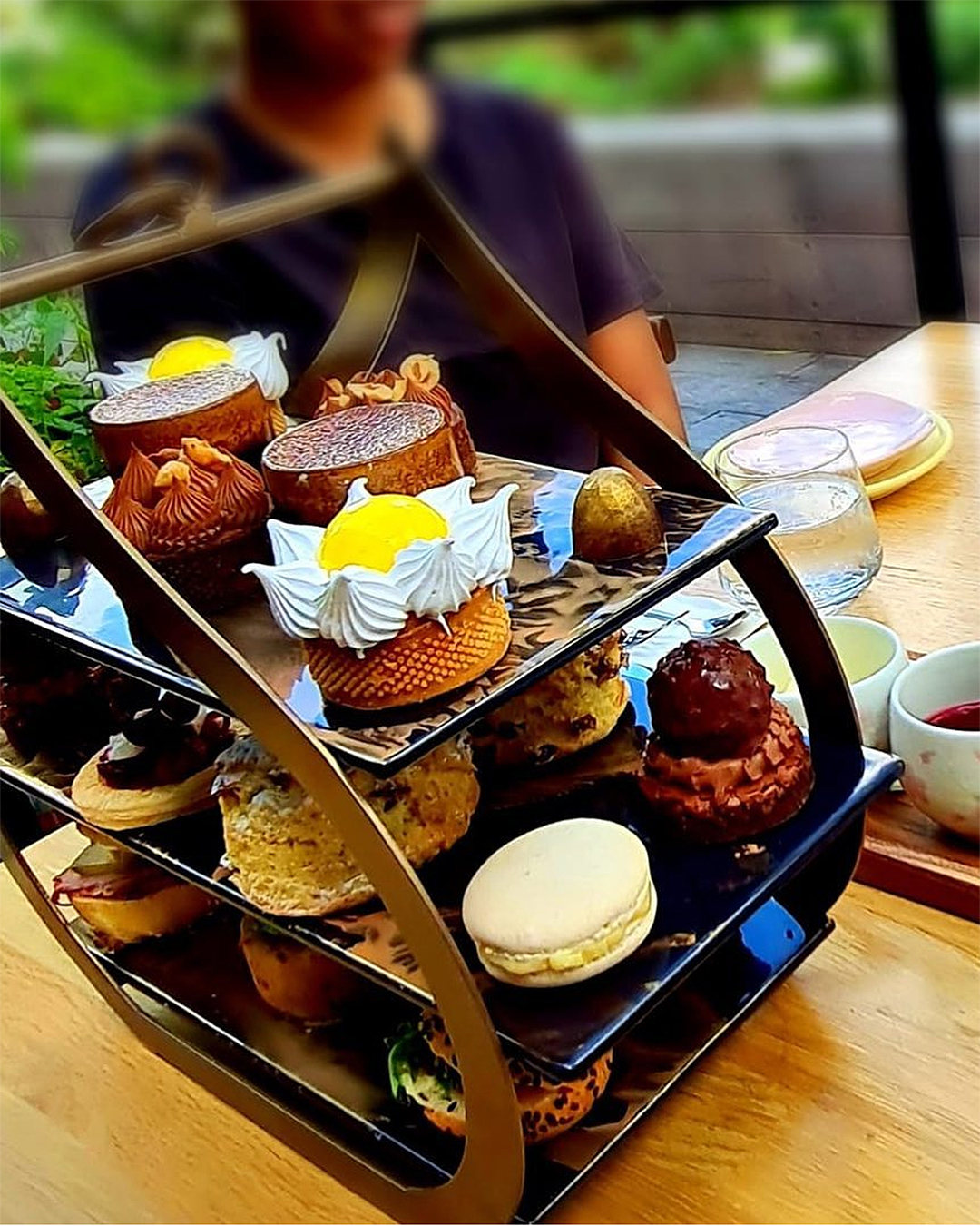 The delicious afternoon tea at Miann Chocolate Factory.