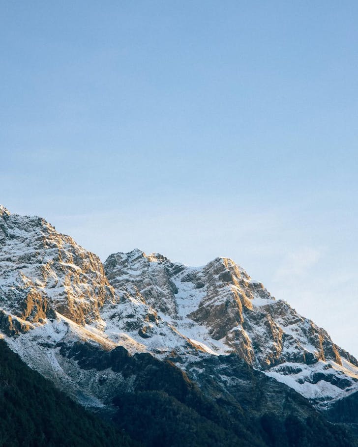 The mountains at Milford Sound