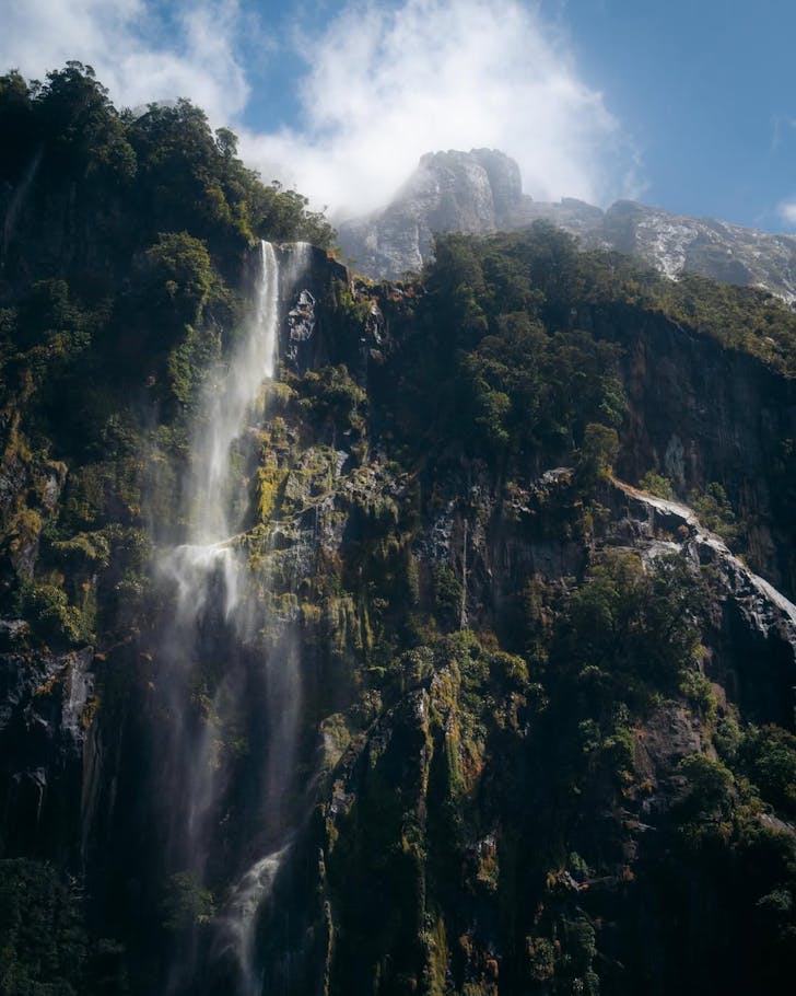 Milford Sound waterfalls
