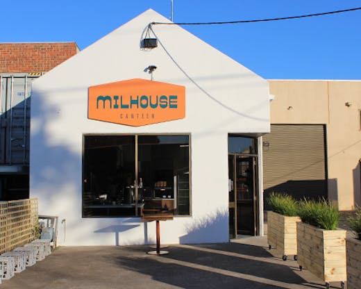 The exterior of Milhouse Canteen