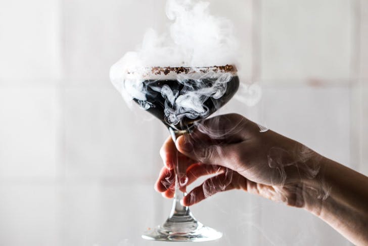 A smokey cocktail