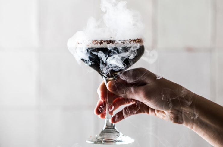 A smokey cocktail